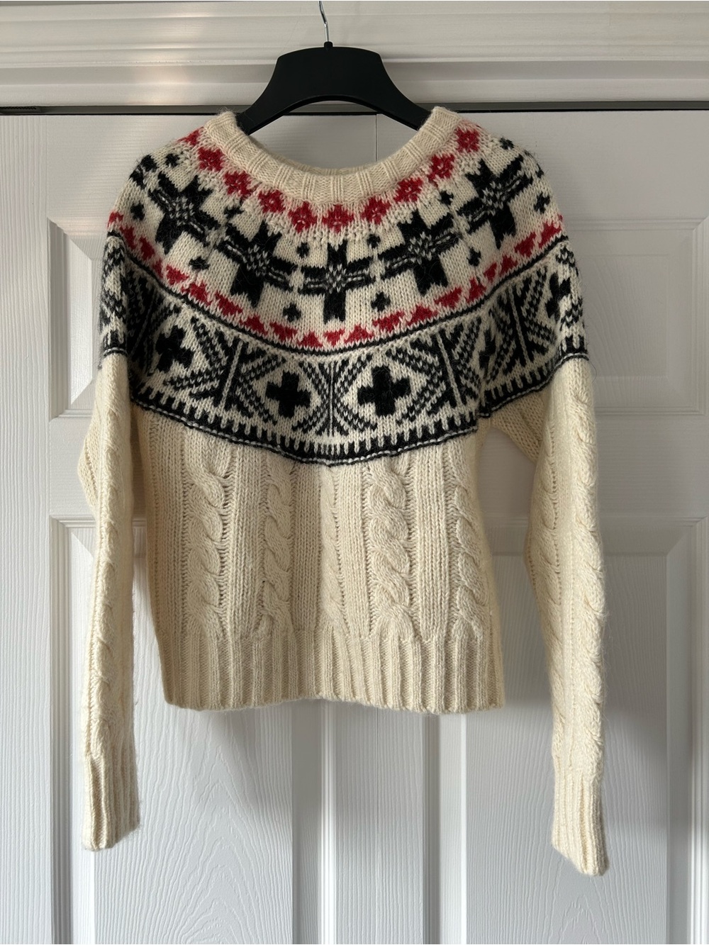 POLO RALPH LAUREN Fair Isle Wool Cable-Knit Sweater